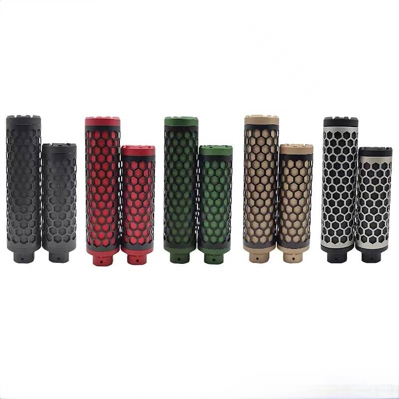 Metal Honeycomb Shape Silencer Adapt To 14 MM Threaded Rod Tip