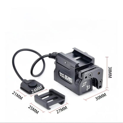 USB Rechargeable Mini Laser With Adjustable Rail  Adapts to 20-23mm Rails