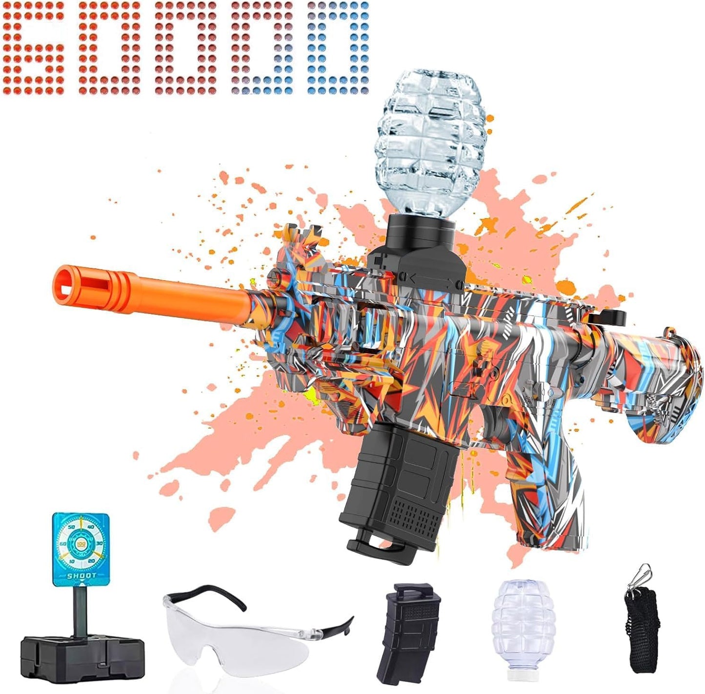 Electric Gel Ball Blaster Toys,Eco-Friendly Splatter Ball Blaster,Automatic Outdoor Games Toys for Activities Team Game