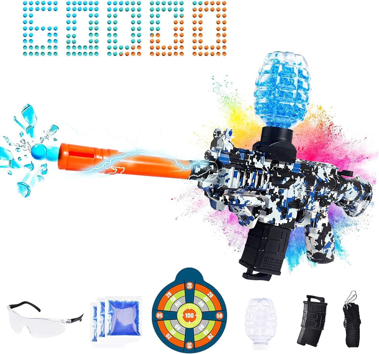 Electric Gel Ball Blaster Toys,Eco-Friendly Splatter Ball Blaster,Automatic Outdoor Games Toys for Activities Team Game