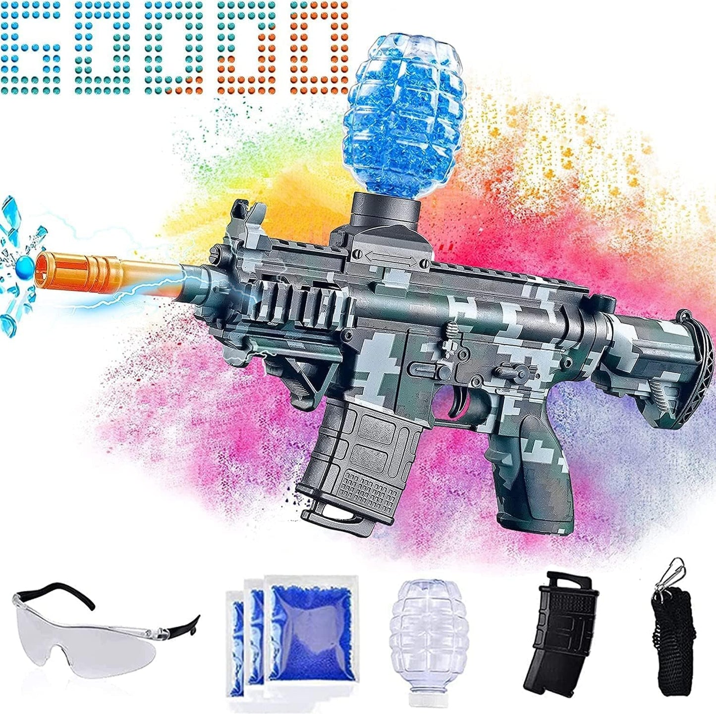 Electric Gel Ball Blaster Toys,Eco-Friendly Splatter Ball Blaster,Automatic Outdoor Games Toys for Activities Team Game