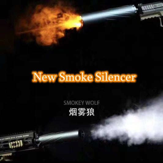 New Smoke Wolf Silencer For Both Gel blaster&Airsoft With 14mm Thread