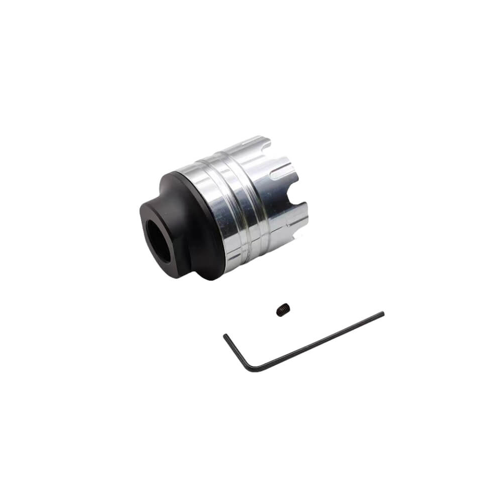 Metal Silencer Adapt To 14 MM Threaded Rod Tip & 19 MM Smooth Tip